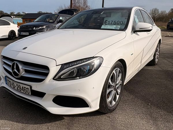 Mercedes-Benz C-Class Saloon, Petrol Plug-in Hybrid, 2017, White