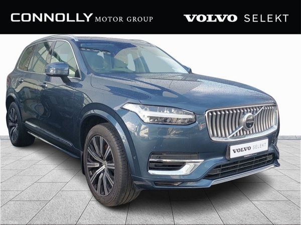 Volvo XC90 SUV, Petrol Plug-in Hybrid, 2021, Blue