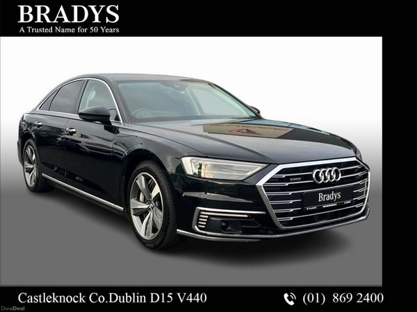 Audi A8 Saloon, Petrol Hybrid, 2021, Black