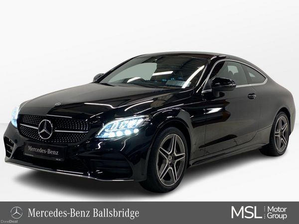 Mercedes-Benz C-Class Coupe, Petrol, 2019, Black