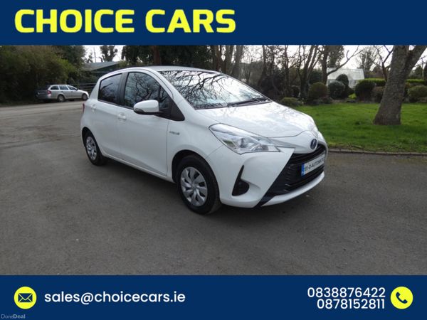 Toyota Yaris Hatchback, Petrol Hybrid, 2018, White