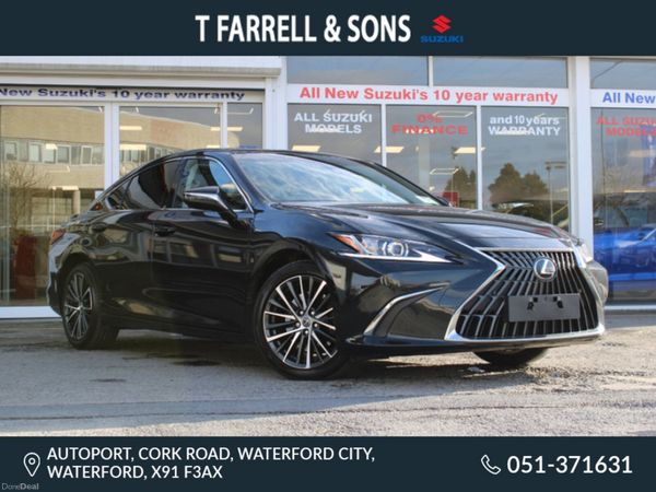 Lexus ES Saloon, Petrol Hybrid, 2023, Black