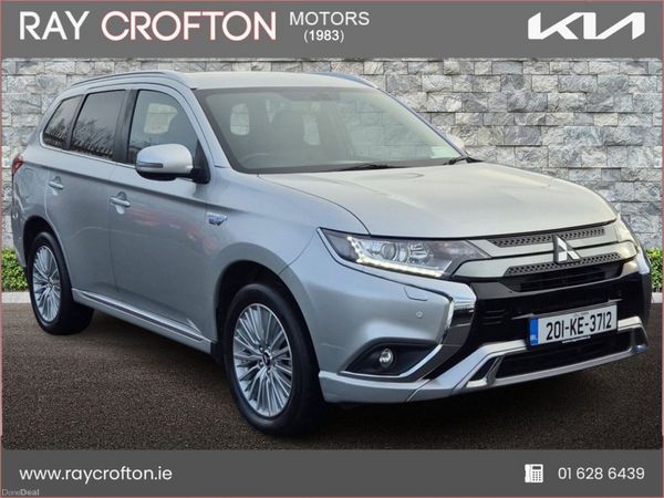 Mitsubishi Outlander SUV, Petrol Plug-in Hybrid, 2020, Silver
