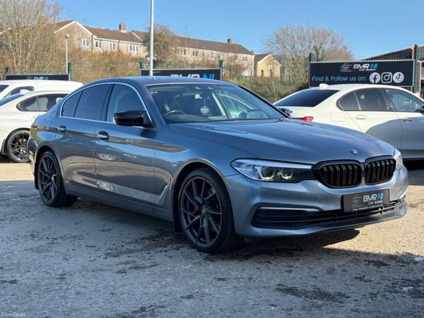BMW 5-Series Saloon, Petrol Hybrid, 2018, Blue