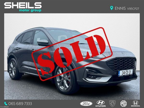 Ford Kuga SUV, Petrol Plug-in Hybrid, 2024, Grey