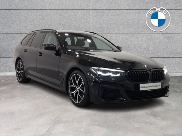 BMW 5-Series Estate, Diesel Hybrid, 2023, Black