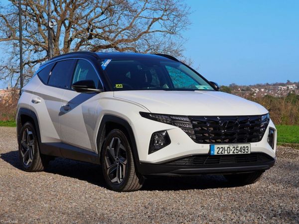 Hyundai Tucson SUV, Petrol Hybrid, 2022, White