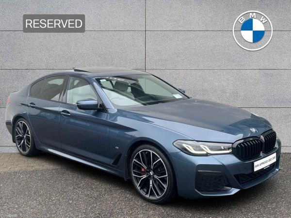 BMW 5-Series Saloon, Diesel Hybrid, 2023, Blue