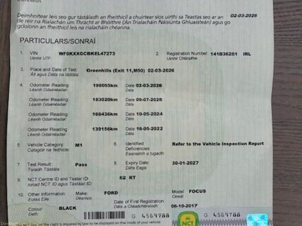 Ford Focus Hatchback, Diesel, 2014, Black