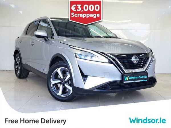 Nissan Qashqai SUV, Petrol Hybrid, 2024, Silver