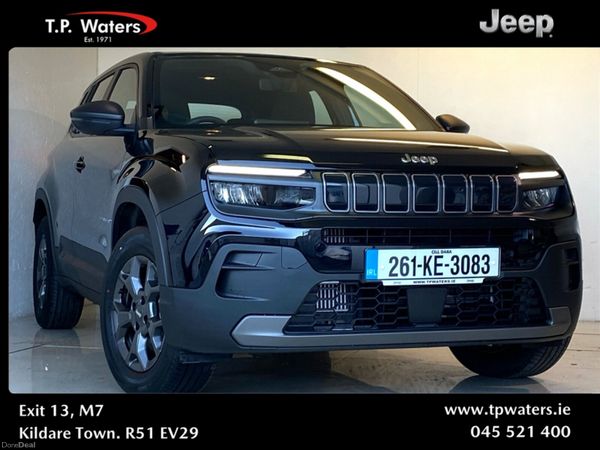 Jeep Avenger Hatchback, Petrol Hybrid, 2026, Black