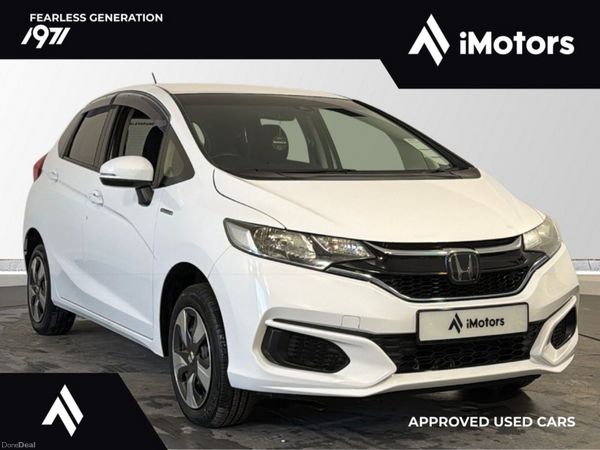 Honda Fit Hatchback, Petrol Hybrid, 2019, White