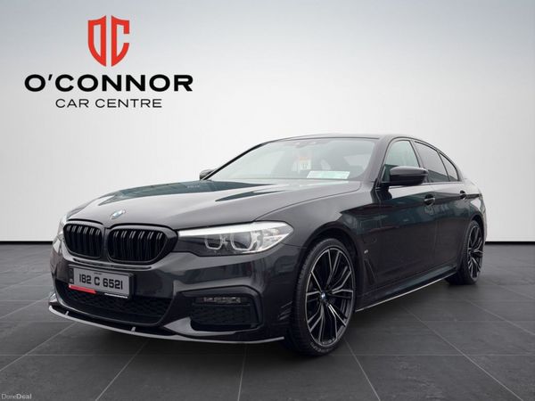 BMW 5-Series Saloon, Petrol Plug-in Hybrid, 2018, Black