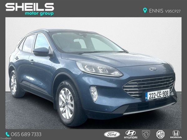Ford Kuga SUV, Petrol Plug-in Hybrid, 2022, Blue