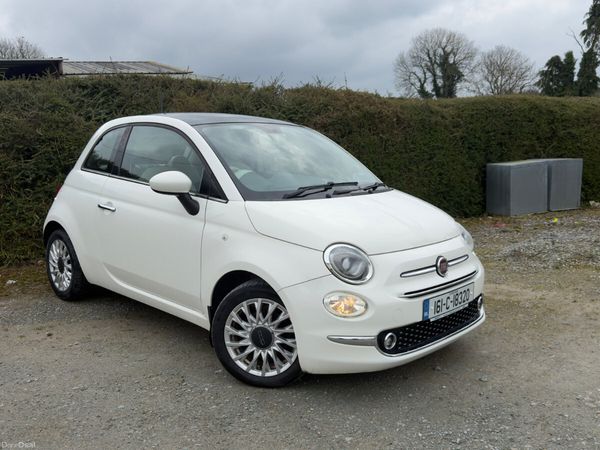Fiat 500 Hatchback, Petrol, 2016, White