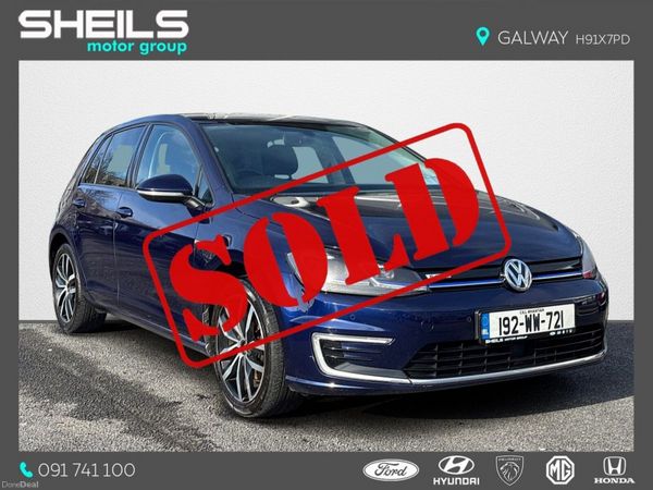 Volkswagen Golf Hatchback, Electric, 2019, Blue