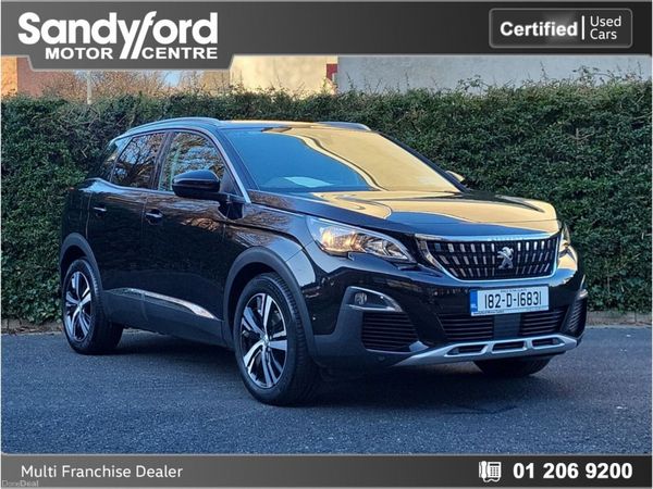 Peugeot 3008 SUV, Petrol, 2018, Black