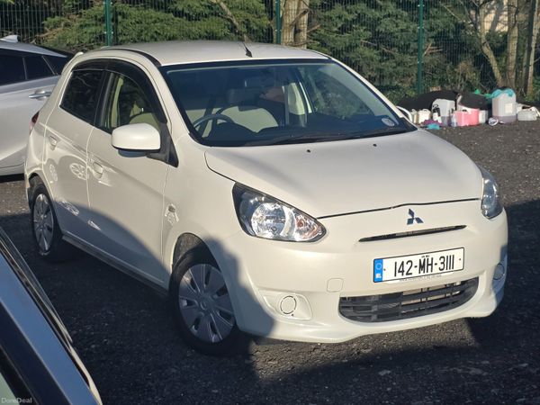 Mitsubishi Mirage Hatchback, Petrol, 2014, White