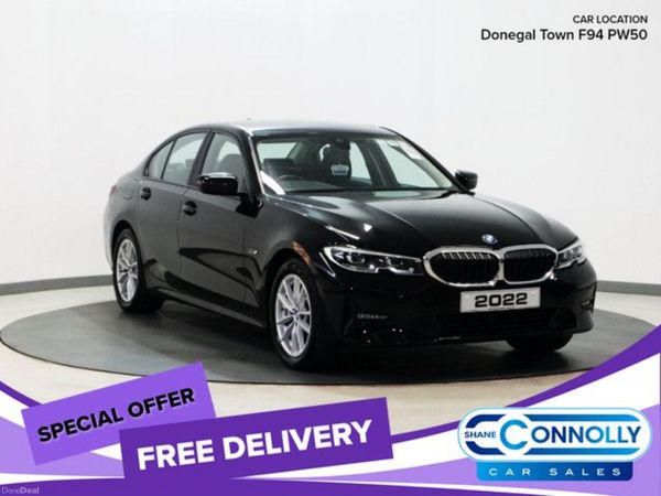 BMW 3-Series Saloon, Petrol Hybrid, 2022, Black
