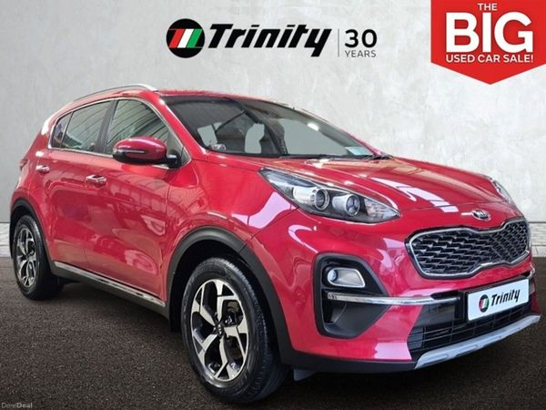 Kia Sportage SUV, Diesel Hybrid, 2021, Red