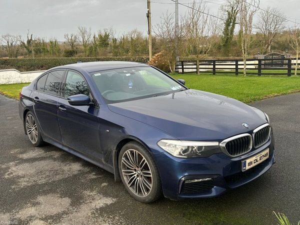 BMW 5-Series Saloon, Diesel, 2018, Blue