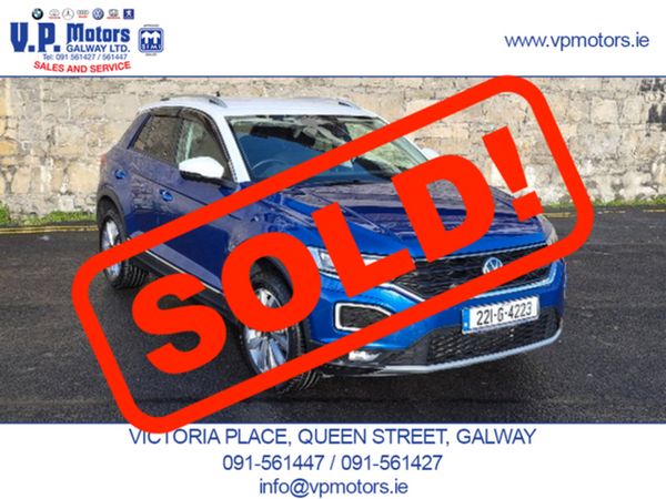 Volkswagen T-Roc SUV, Petrol, 2022, Blue