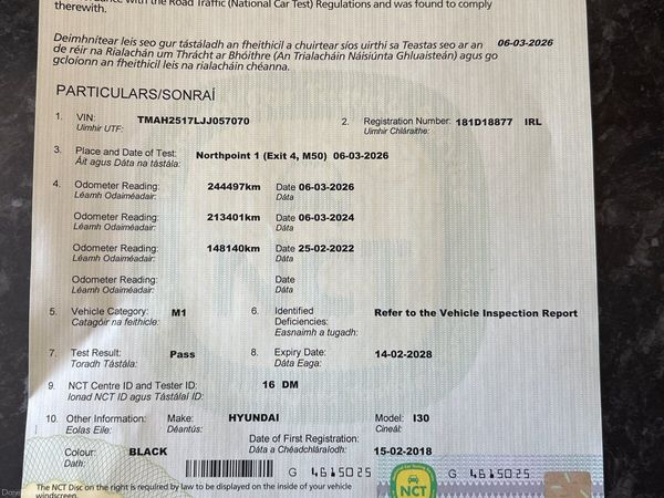 Hyundai i30 Hatchback, Diesel, 2018, Black