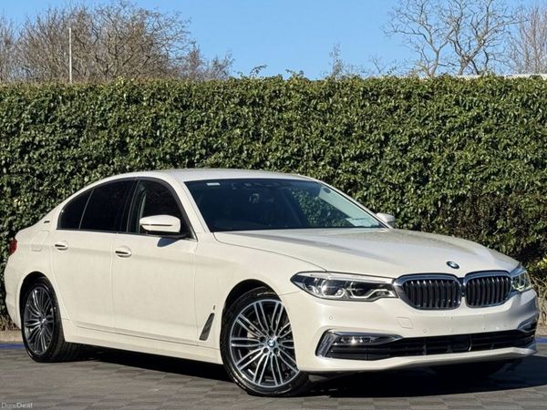 BMW 5-Series Saloon, Petrol Plug-in Hybrid, 2018, White