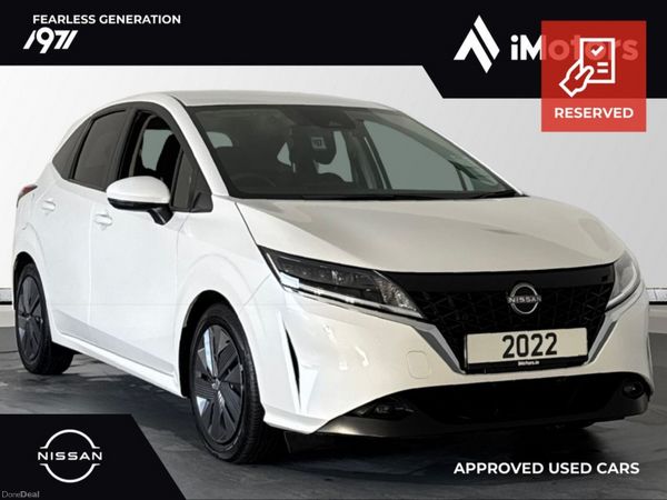 Nissan Note Hatchback, Petrol Hybrid, 2022, White