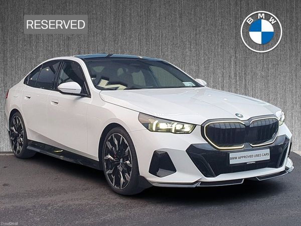 BMW 5-Series Saloon, Petrol Hybrid, 2026, White