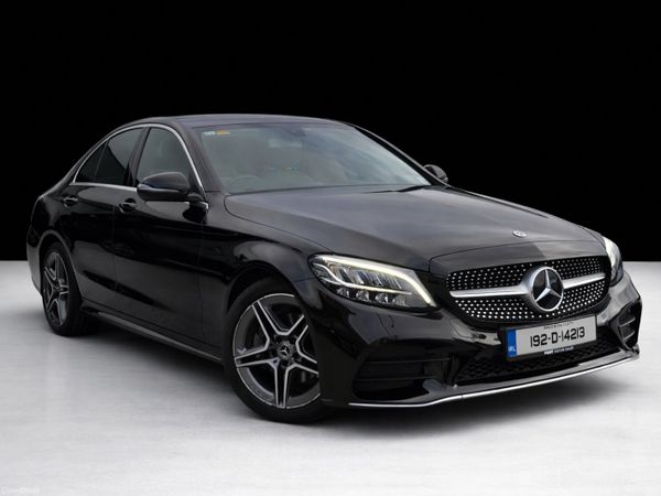 Mercedes-Benz C-Class Saloon, Petrol Hybrid, 2019, Black