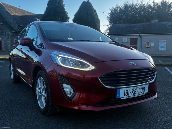 Ford Fiesta Hatchback, Petrol, 2018, Red