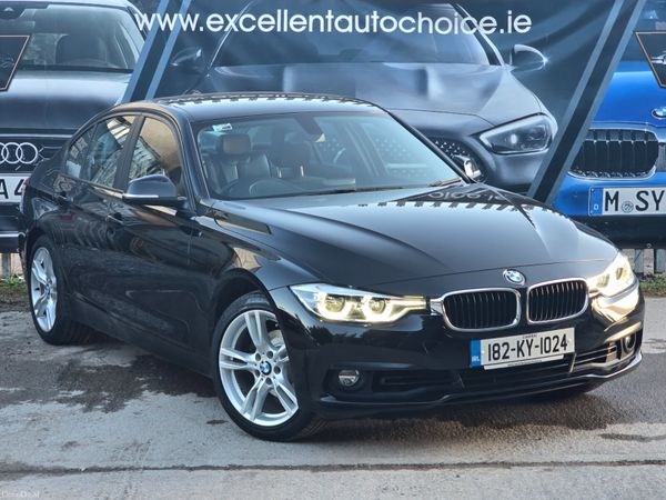 BMW 3-Series Saloon, Petrol, 2018, Black