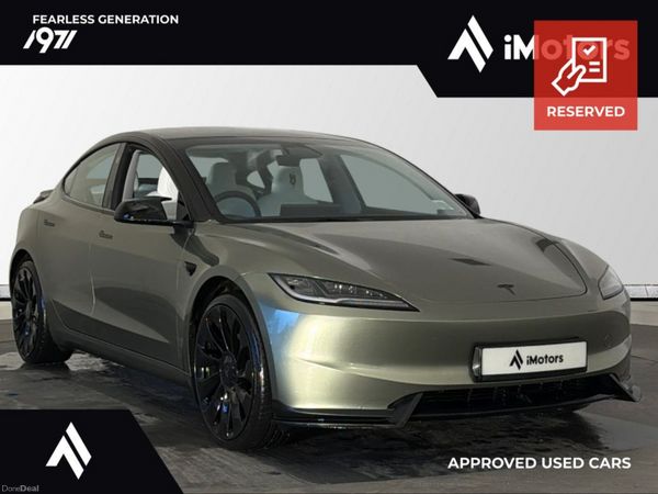 Tesla Model 3 Saloon, Electric, 2024, Green