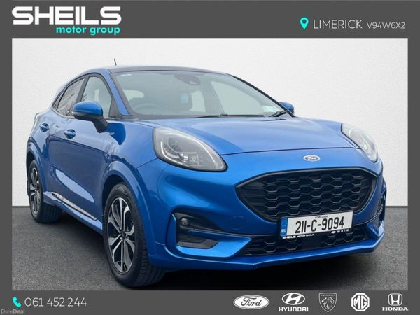 Ford Puma MPV, Petrol Hybrid, 2021, Blue