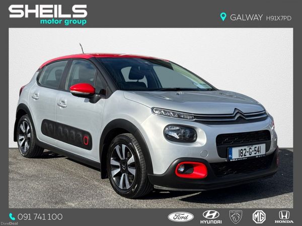 Citroen C3 Hatchback, Petrol, 2018, Grey