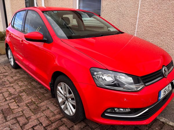 Volkswagen Polo Hatchback, Petrol, 2015, Red