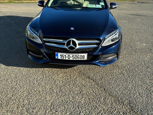 Mercedes-Benz C-Class Saloon, Petrol, 2015, Blue