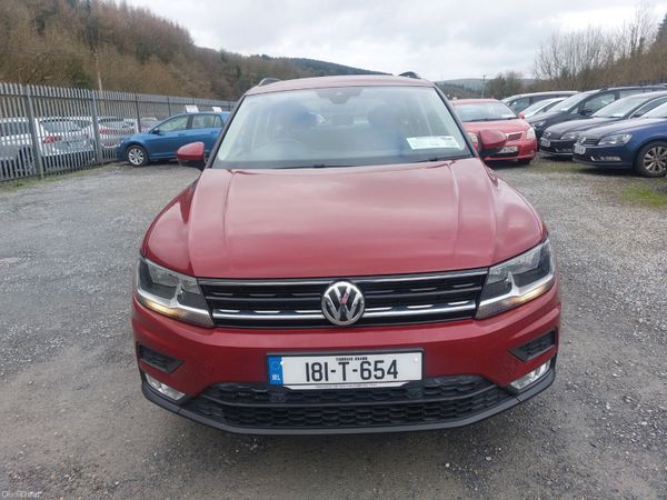 Volkswagen Tiguan SUV, Diesel, 2018, Red
