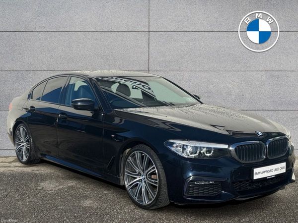BMW 5-Series Saloon, Diesel Hybrid, 2020, Black
