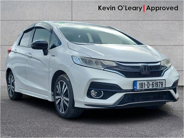 Honda Fit Hatchback, Petrol Hybrid, 2018, White