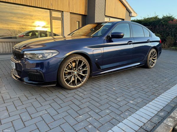 BMW 5-Series Saloon, Petrol Plug-in Hybrid, 2018, Blue