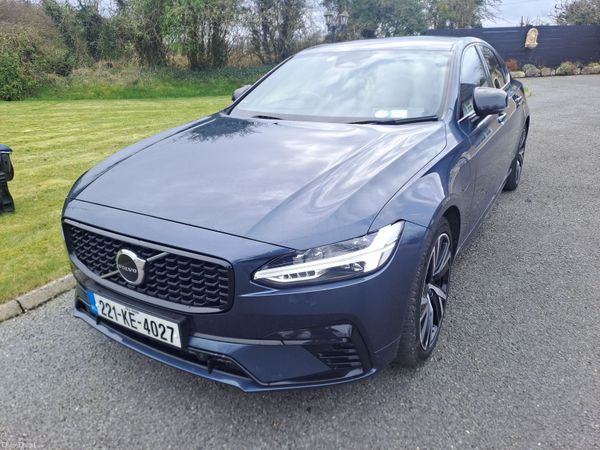 Volvo S90 Saloon, Petrol Plug-in Hybrid, 2022, Blue