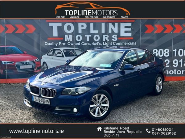 BMW 5-Series Saloon, Diesel, 2015, Blue