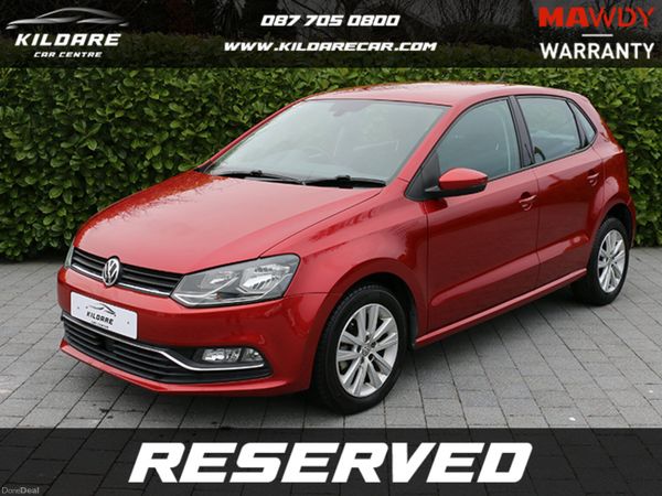 Volkswagen Polo Hatchback, Petrol, 2016, Red