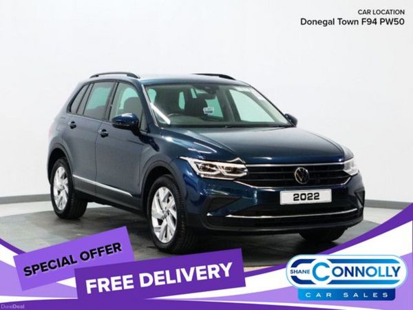 Volkswagen Tiguan SUV, Petrol Hybrid, 2022, Blue