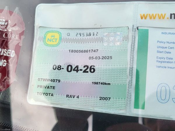 Toyota RAV4 SUV, Petrol, 2007, Silver