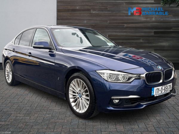 BMW 3-Series Saloon, Petrol Plug-in Hybrid, 2017, Blue