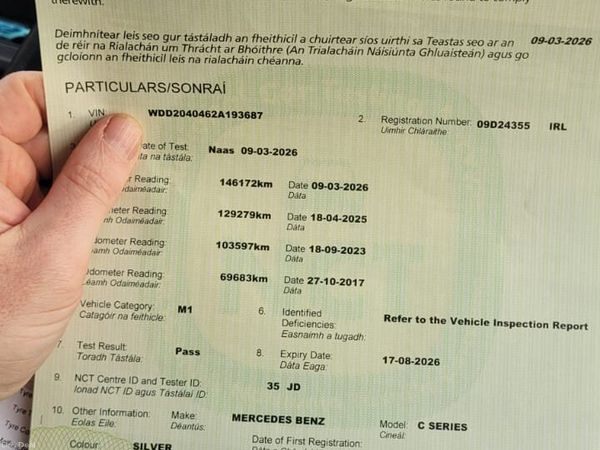 Mercedes-Benz C-Class Saloon, Petrol, 2009, Silver