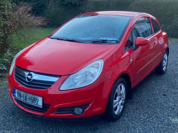 Opel Corsa Hatchback, Petrol, 2008, Red